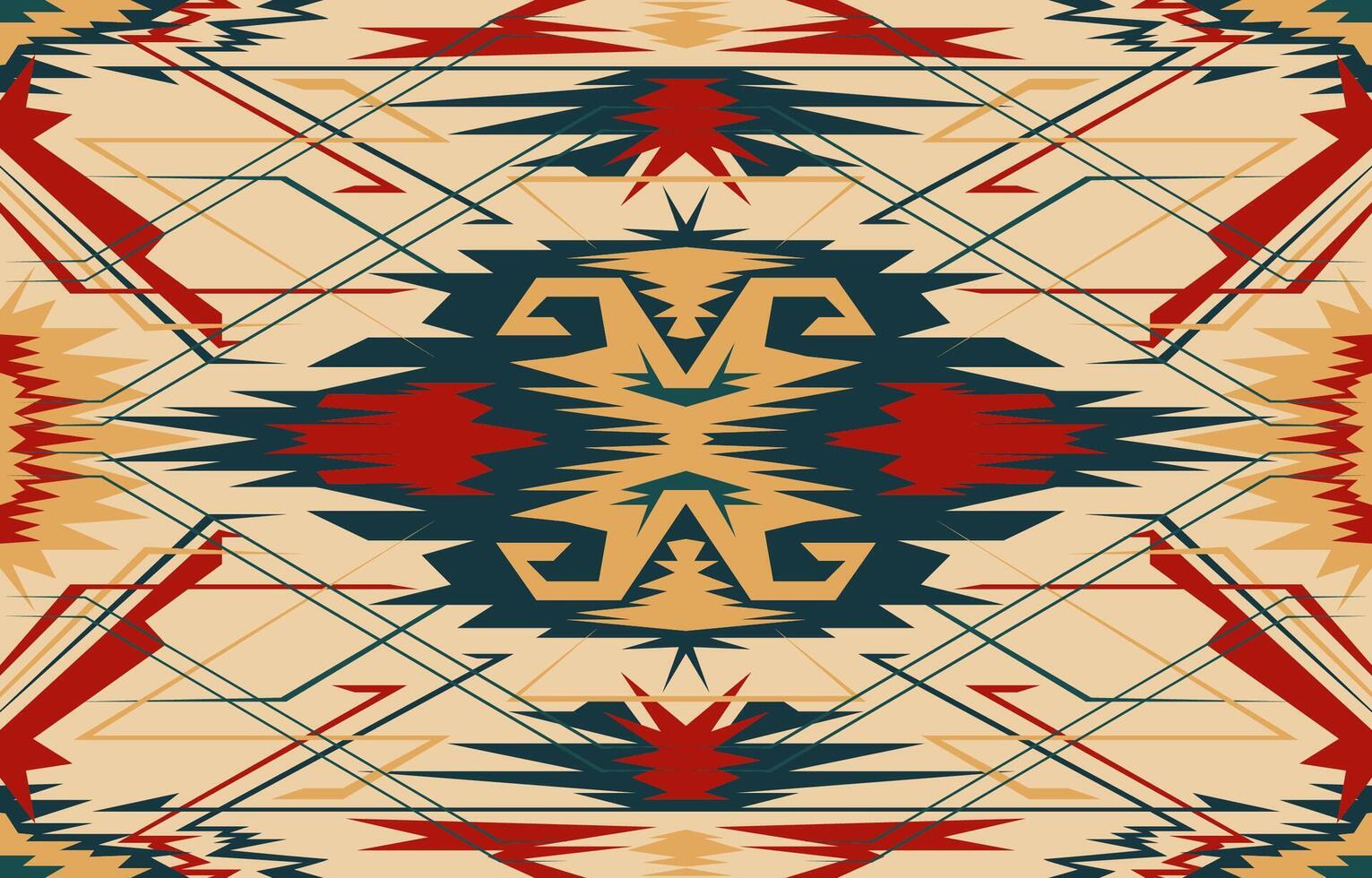 Abstract Aztec color pattern. Seamless lines for fabric. Carpet making. vector