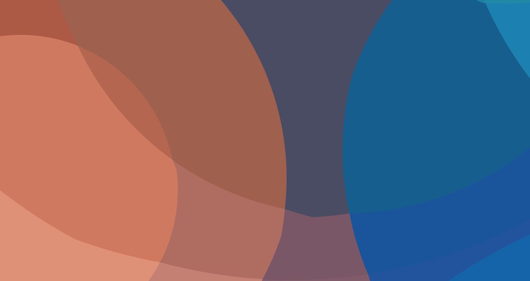 Abstract background with overlapping curved shapes in shades of brown and blue. vector