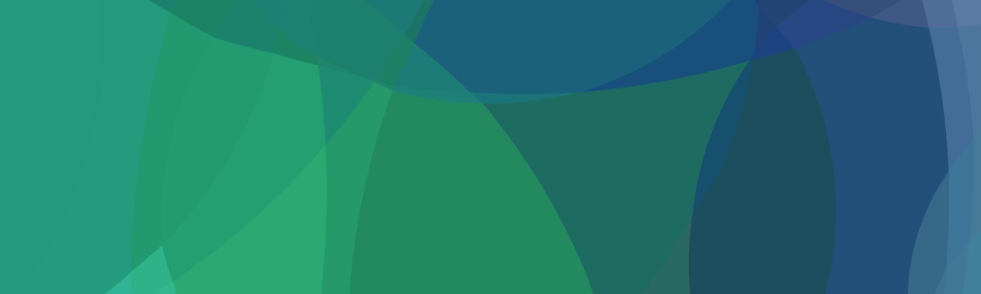 Abstract green and blue gradient background with overlapping geometric shapes. vector