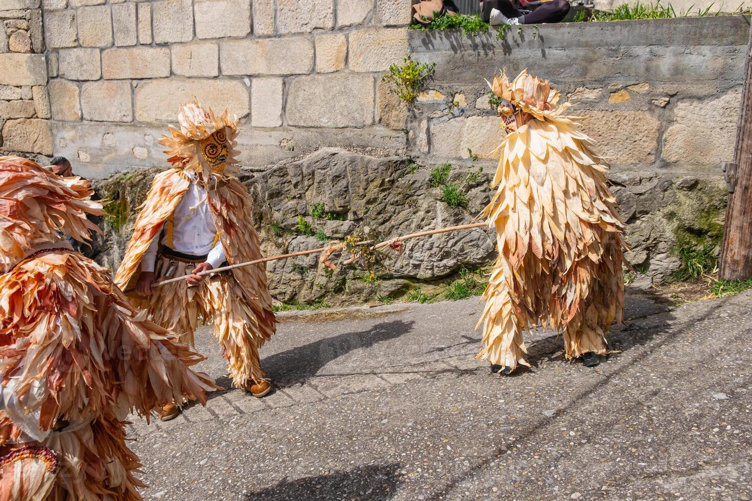 Follateiro is the traditional mask in the traditional carnival in the Council of Lobios. Ourense, Galicia photo
