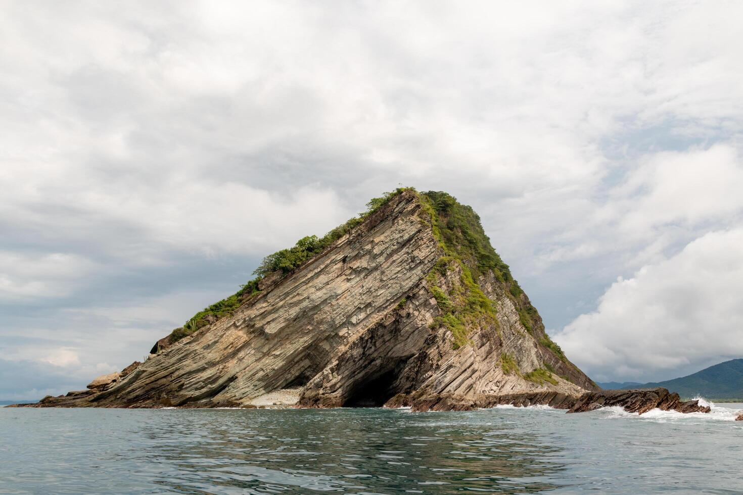 Geological Formation at Santa Elena Peninsula, Guanacaste, Costa Rica photo