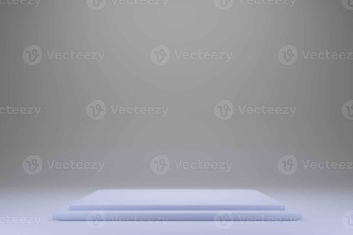 An empty podium in front of a gray background photo