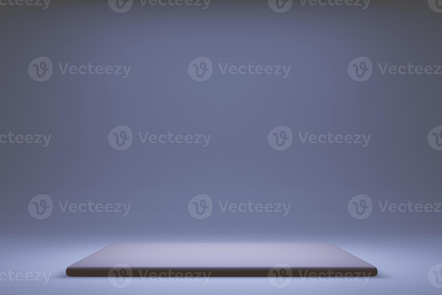 An empty platform on a dark background photo