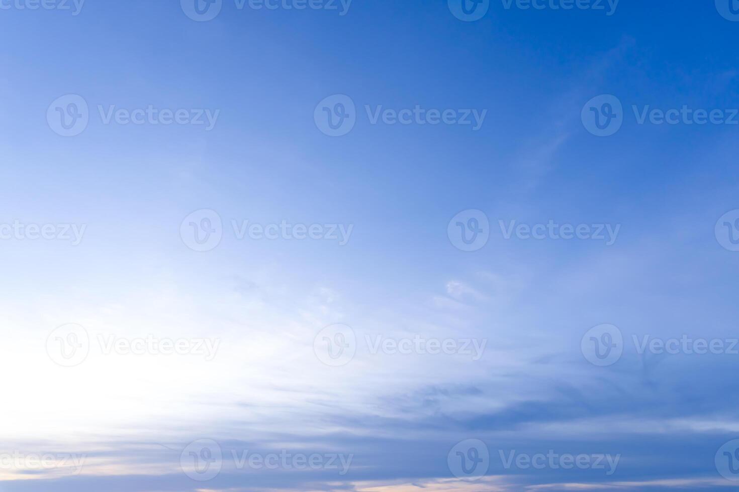 Beautiful morning or evening blue and orange sky while sunsets or sunrises taken at the sea used as natural blackground texture photo