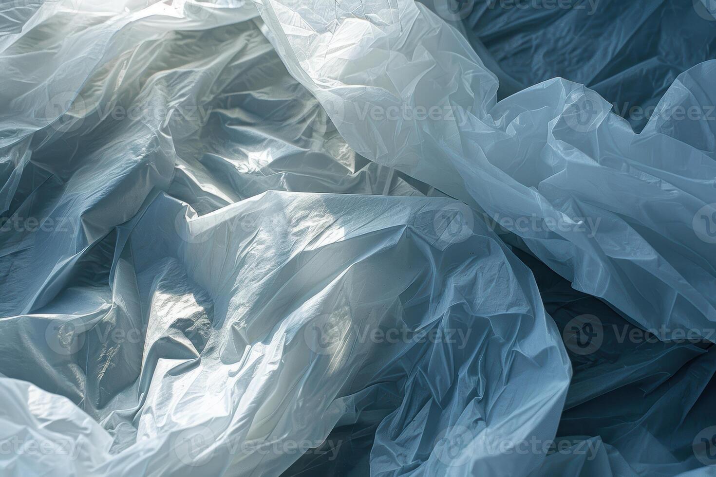 crumpled plastic bag texture photo