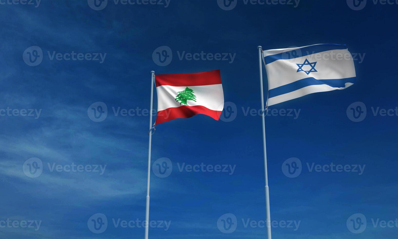 israel war lebanon country conflict syria palestine flag map earth worlsd blue sky middle east crisis egypt iran attack gaza travel border international jewish negotiation army earth banner.3d render photo
