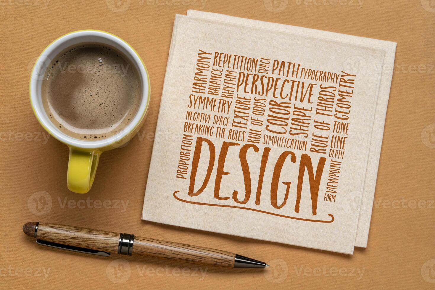 design elements and rules word cloud photo