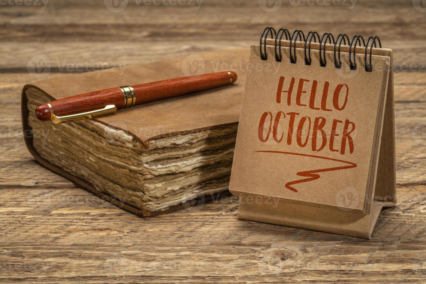 Hello October welcome note photo