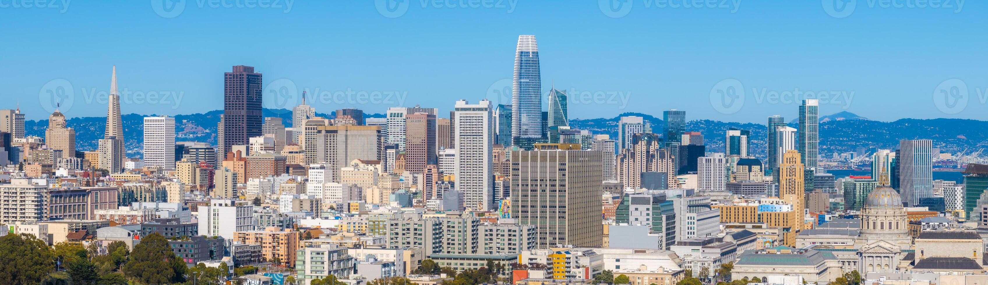 San Francisco Skyline with Transamerica Pyramid and Salesforce Tower photo