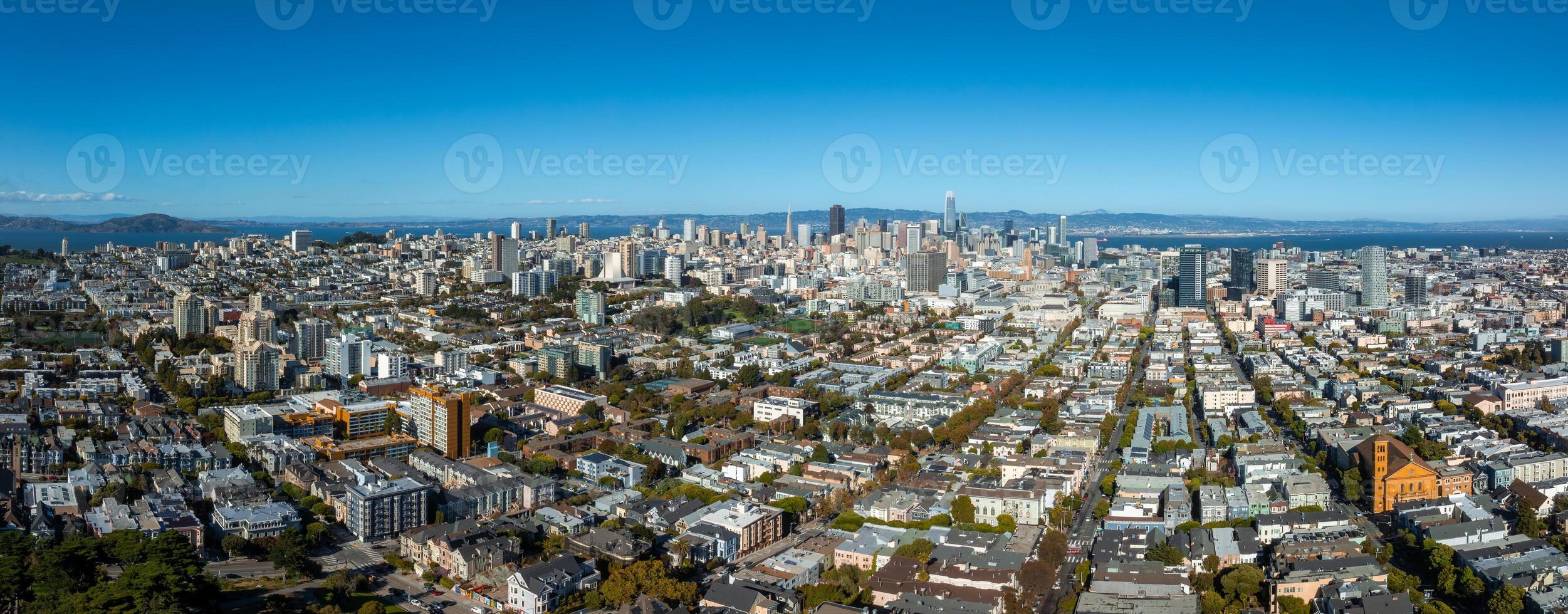 Aerial View of San Francisco Skyline with Salesforce Tower photo