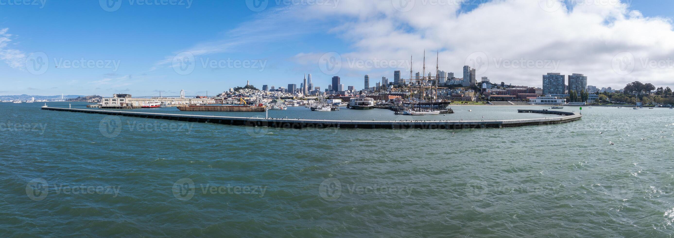 Panoramic View of San Francisco Skyline with Transamerica Pyramid photo