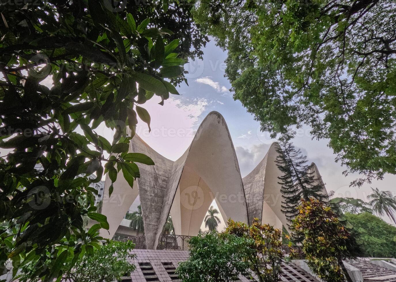 Landscape around Mausoleum of three leaders at Shahbag Dhaka University area photo
