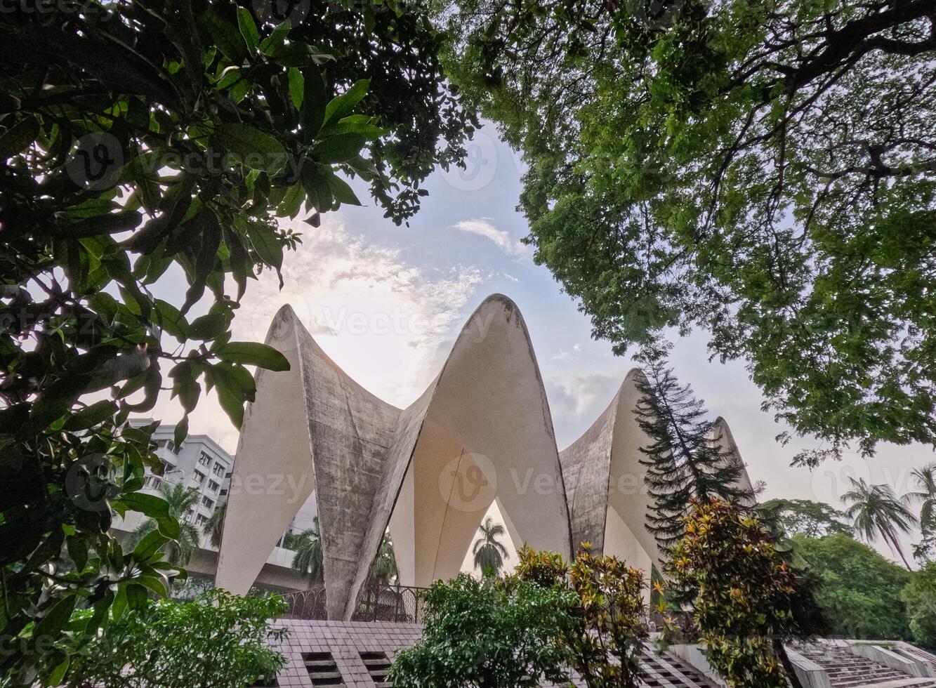 Landscape around Mausoleum of three leaders at Shahbag Dhaka University area photo