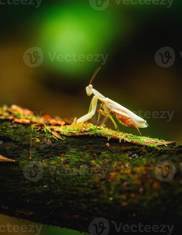 Macro Shot of Nature Life in Forest , Detailed Forest Nature Photography photo