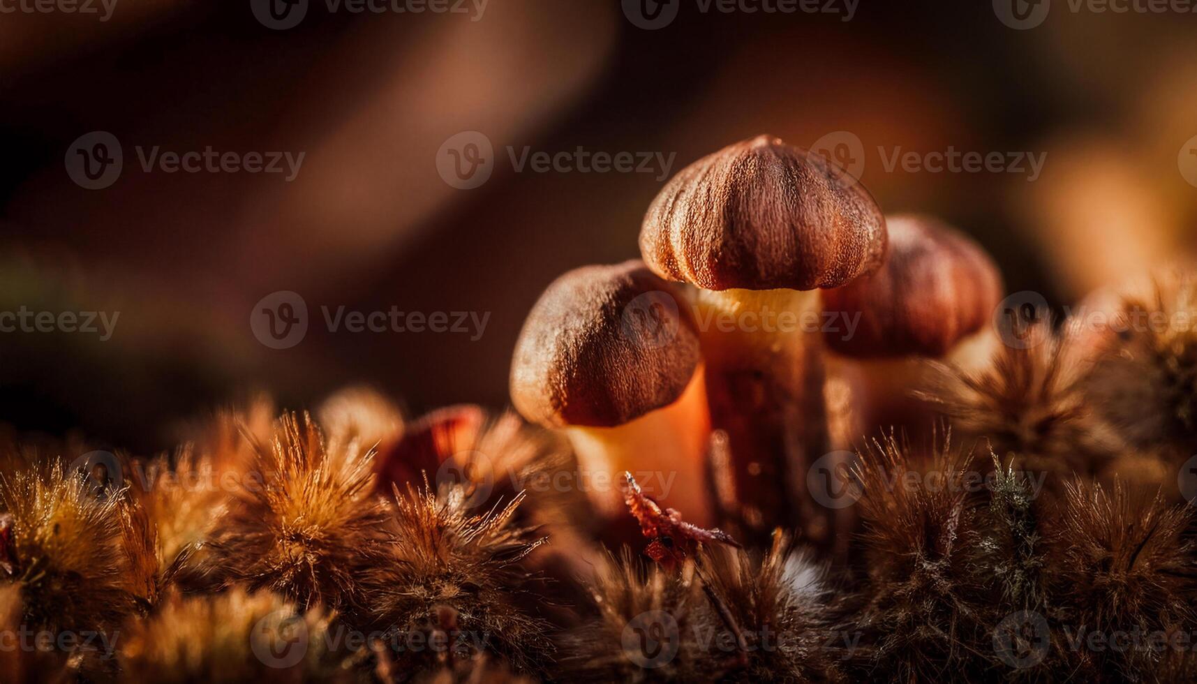 Macro Shot of Nature Life in Forest Detailed Forest Nature Photography wallpaper photo