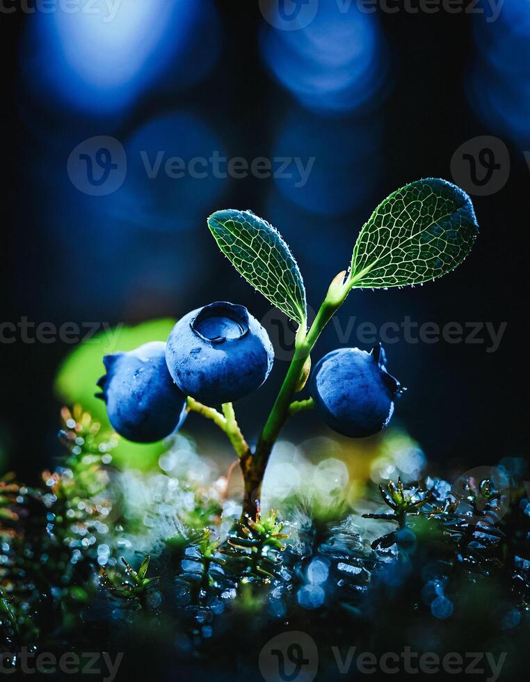 Macro Shot of Nature Life in Forest , Detailed Forest Nature Photography photo