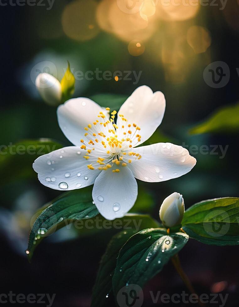 Macro Shot of Nature Life in Forest , Detailed Forest Nature Photography photo