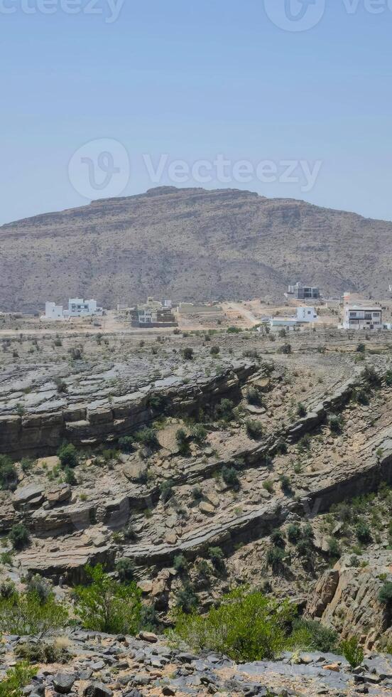 View of the rock formations in the Negev Desert, Israel photo