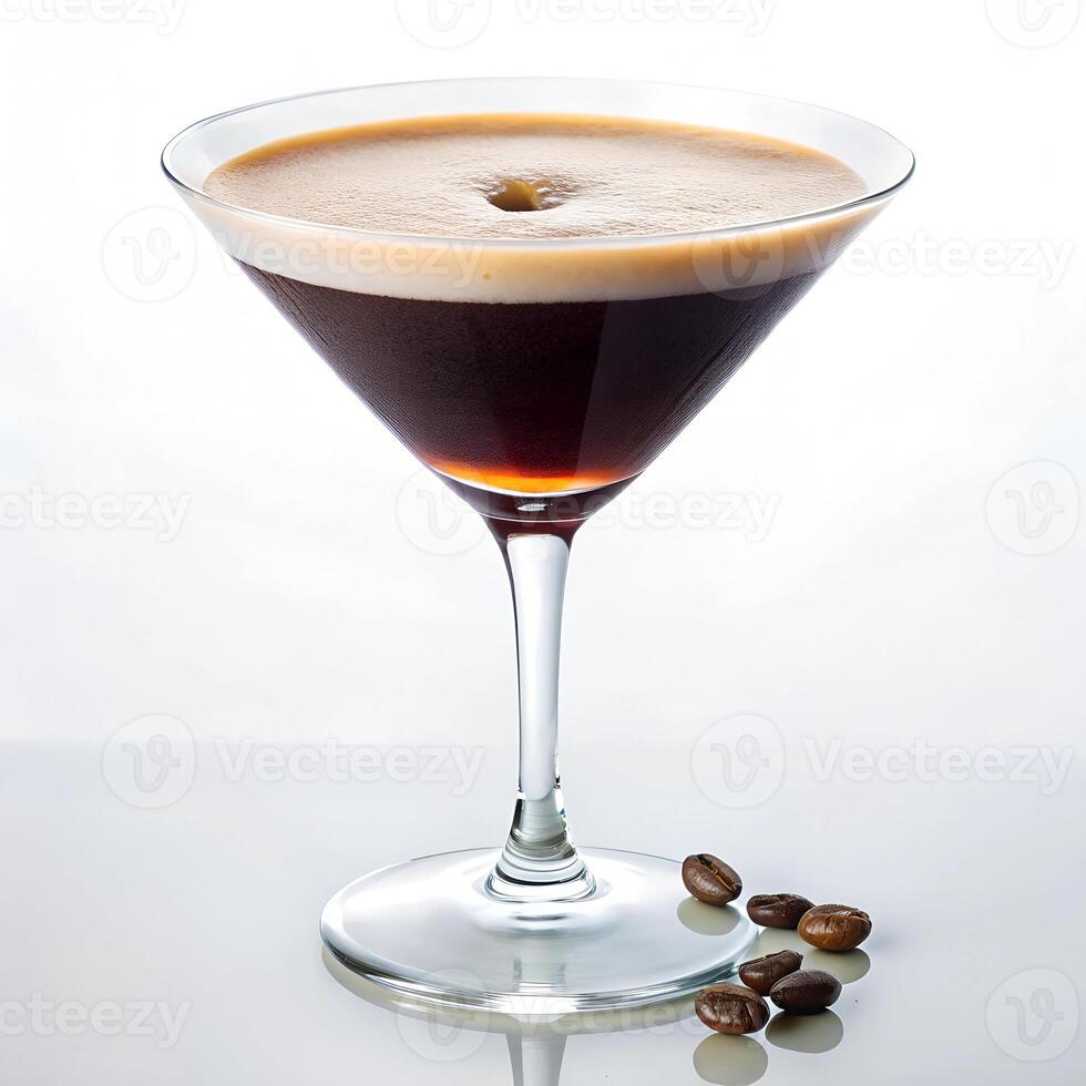 Espresso Martini isolated on a white background photo