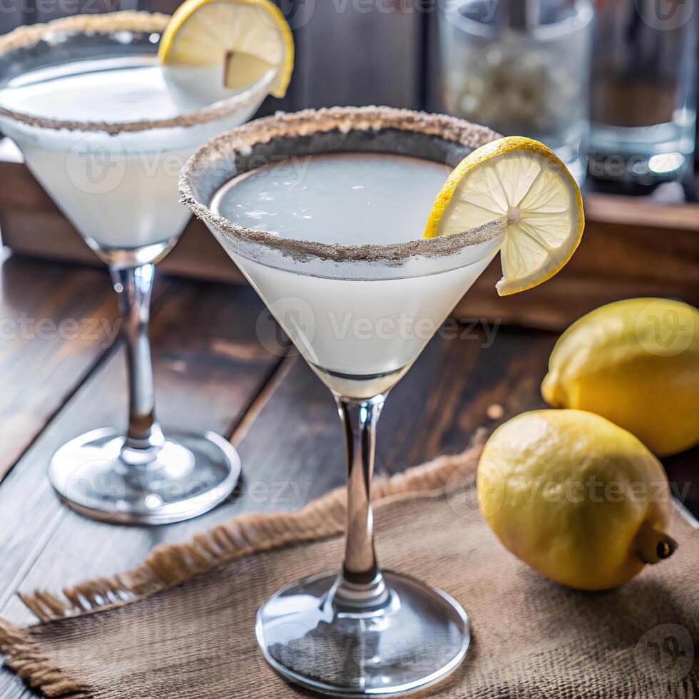 Photo of delicious drinks, Lemon Drop Martini
