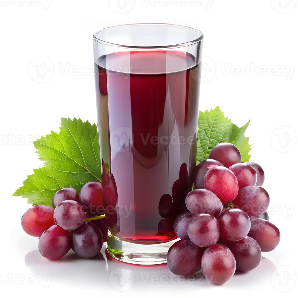 Grape Juice isolated on a white background photo