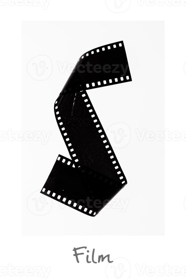 35mm Film strip.film frame with white space. photo