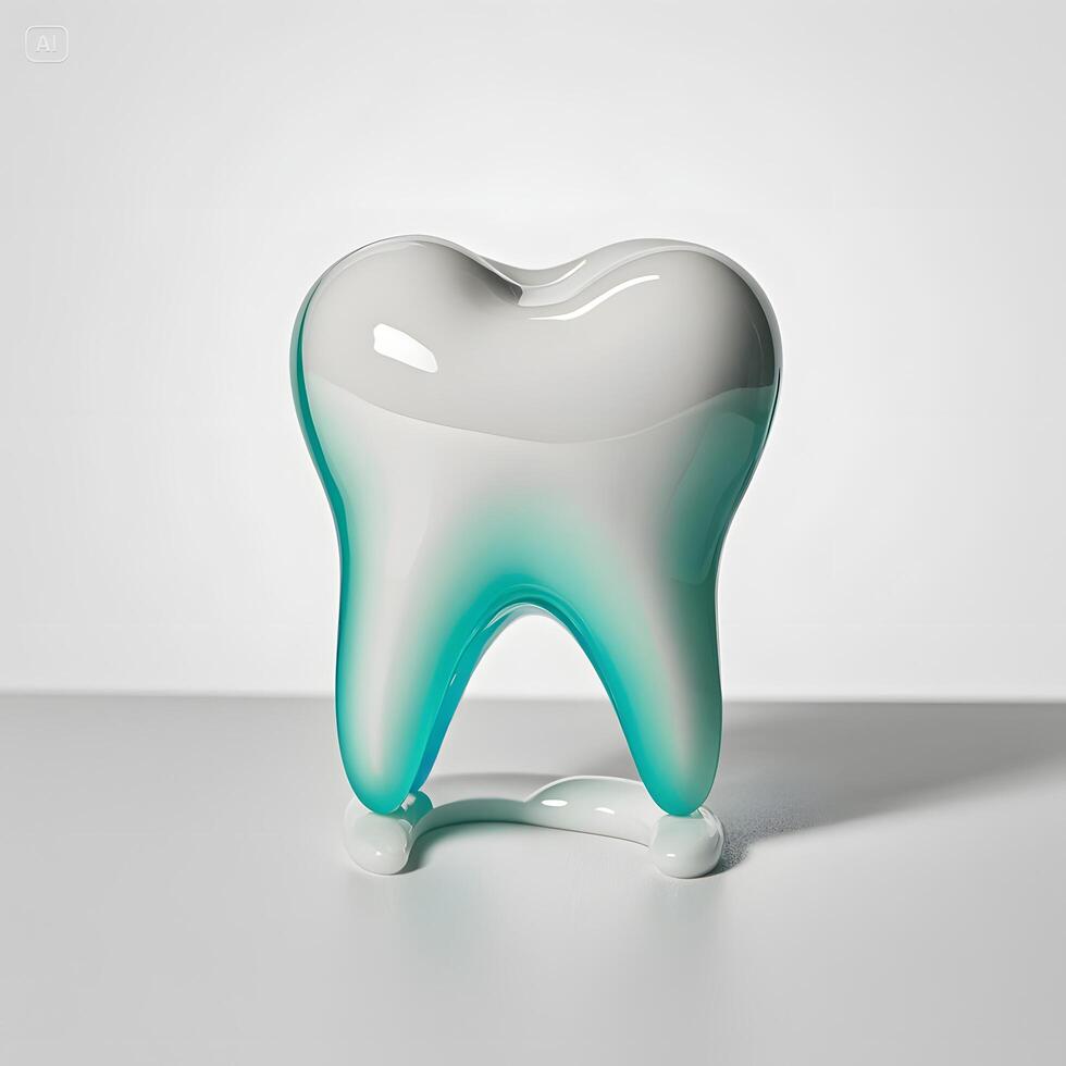 tooth image on isolated photo