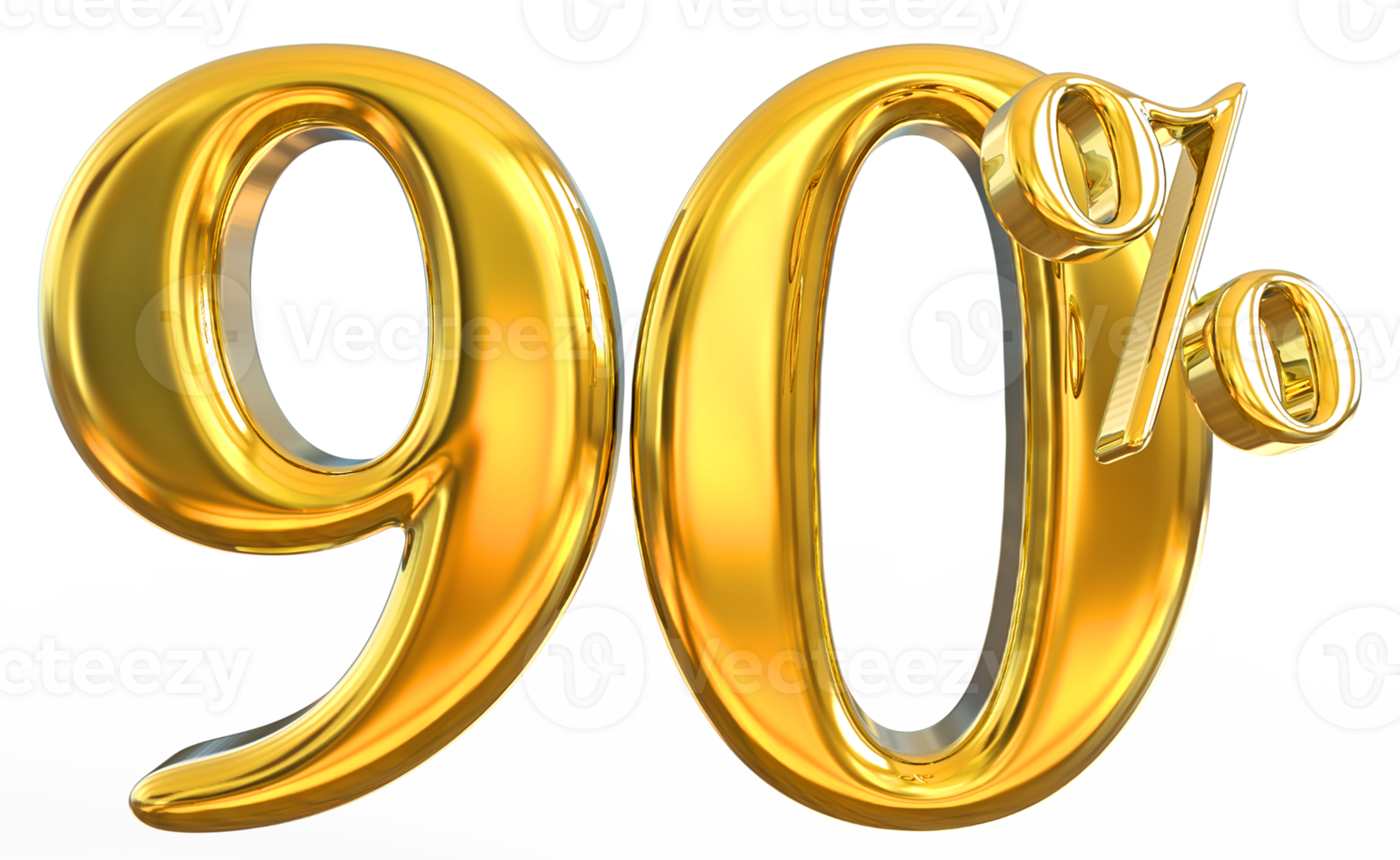 90 percent gold offer in 3d png