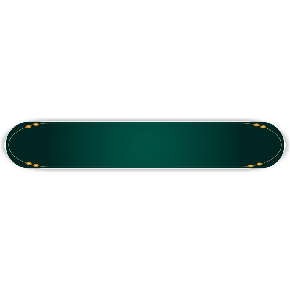 Luxury green golden set arabic islamic banner title frame text box in transparent background png