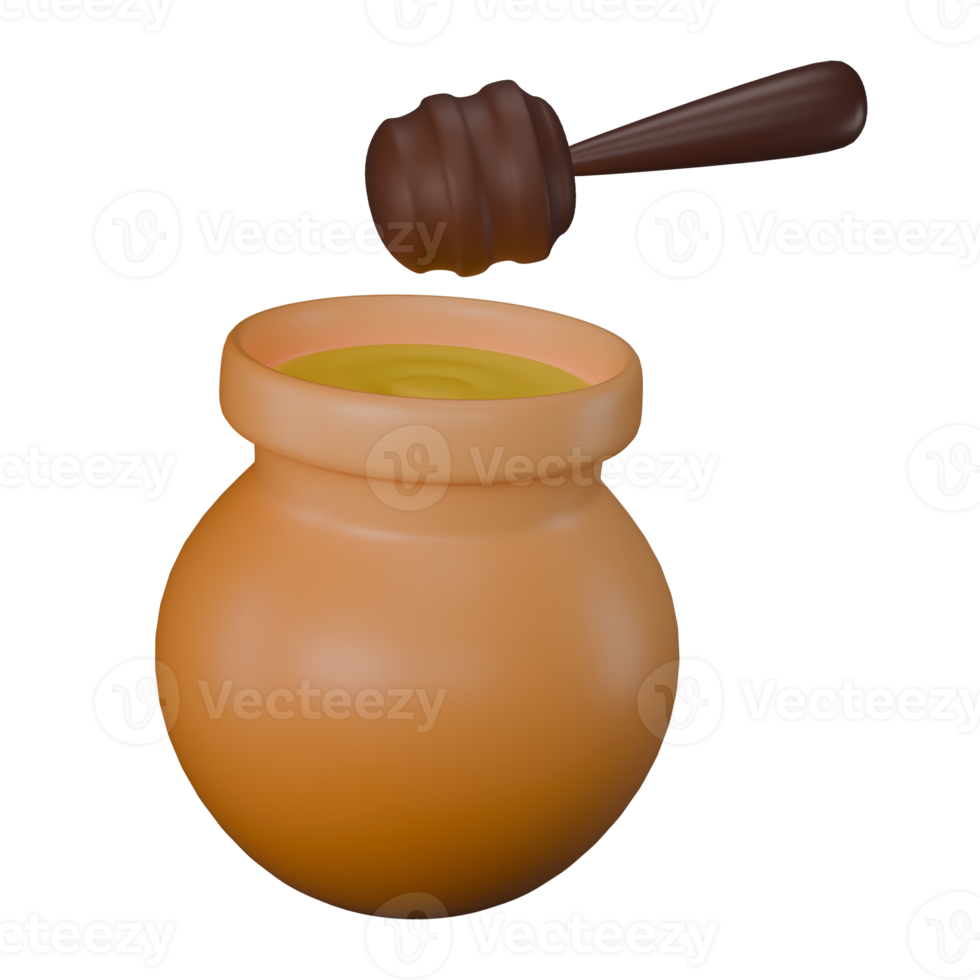 3d Icon Sweet Honey from a Can png