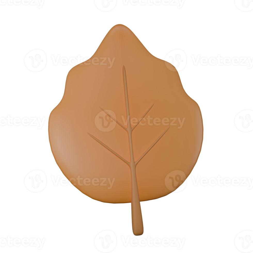 3d Icon Fallen dry leaves png