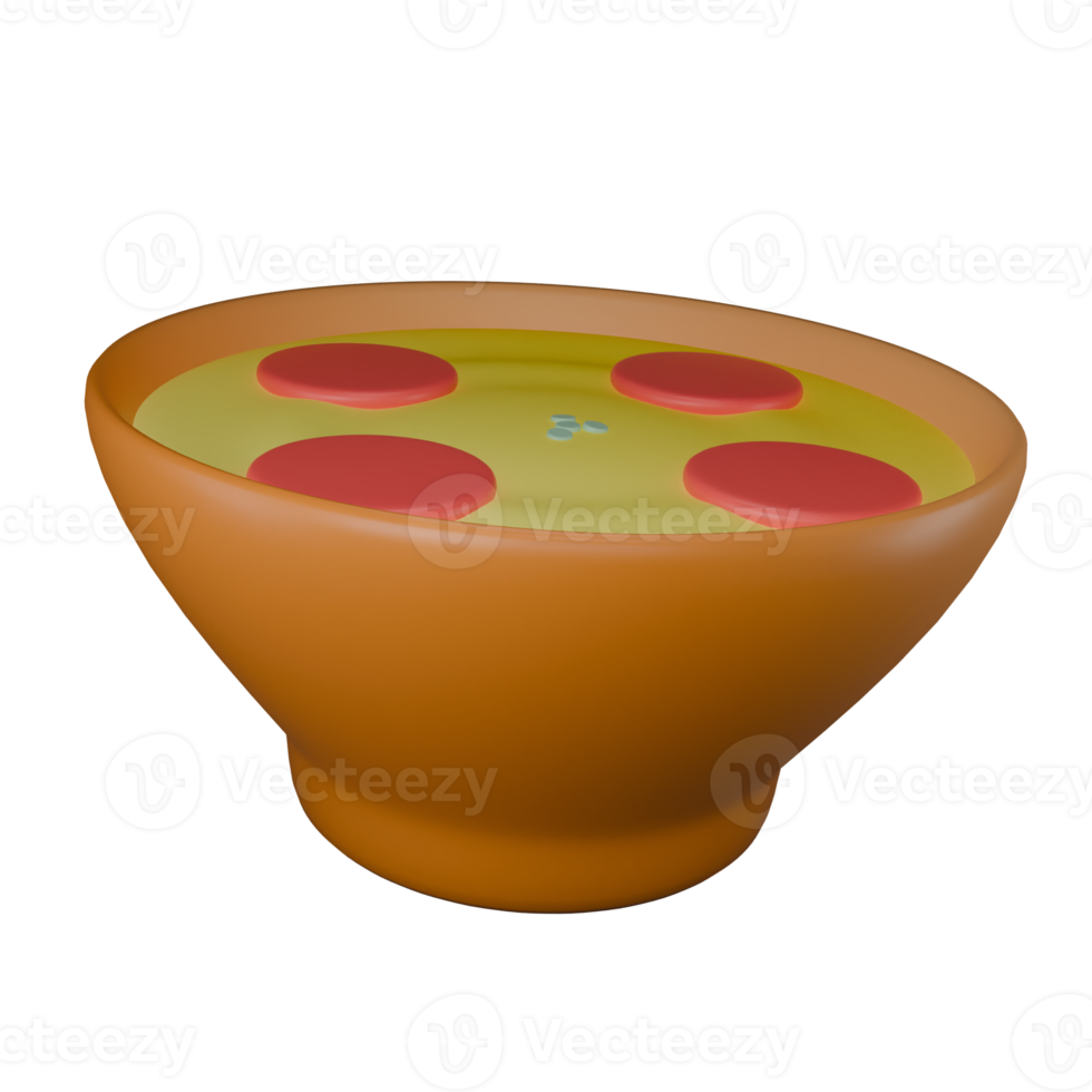 3d Icon Warm soup to eat png