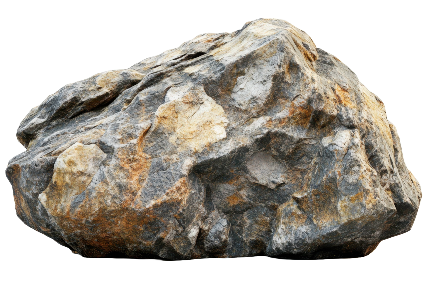 Large Grey and Brown Rock alone Isolated png