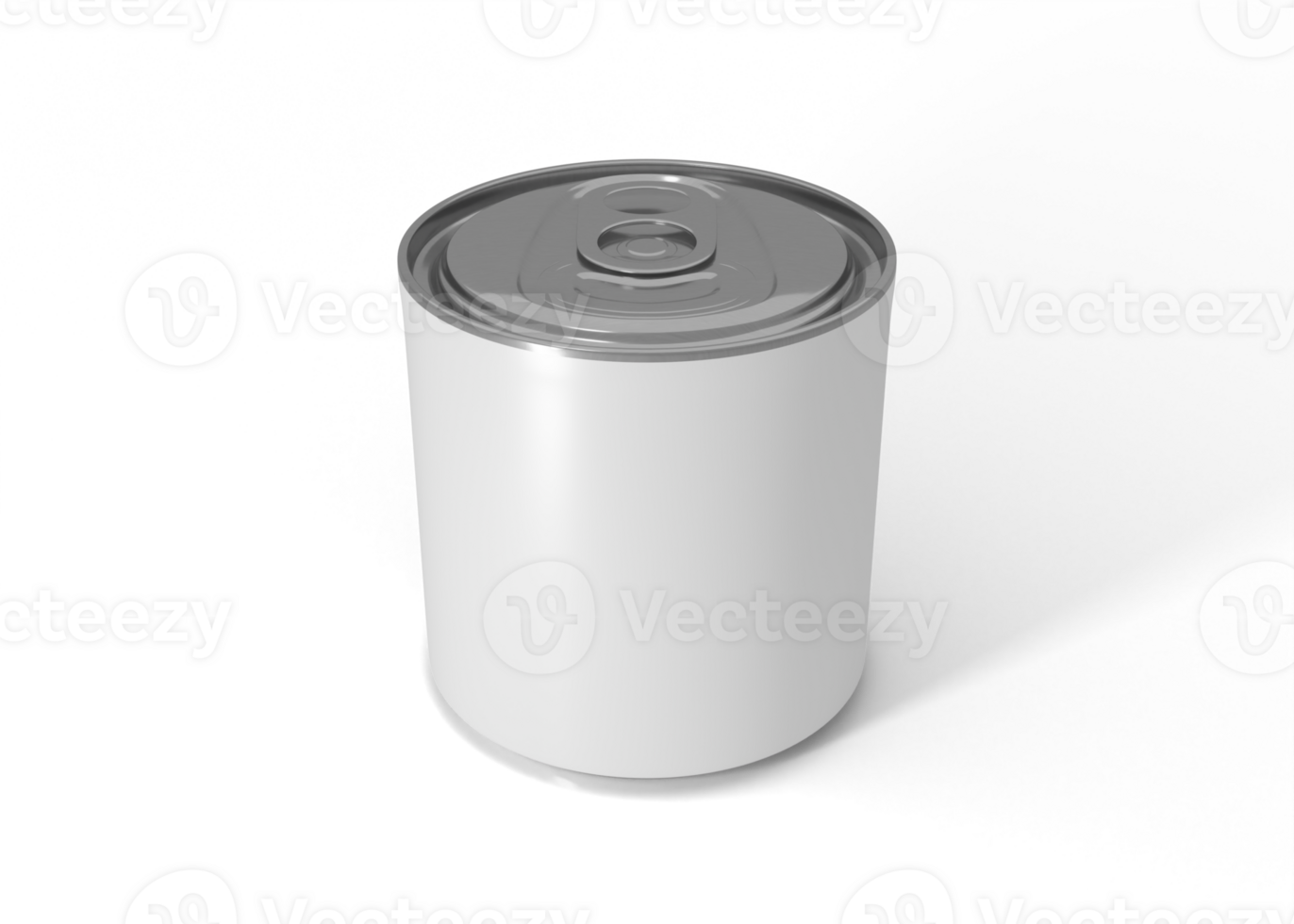 Tin can package mockup png