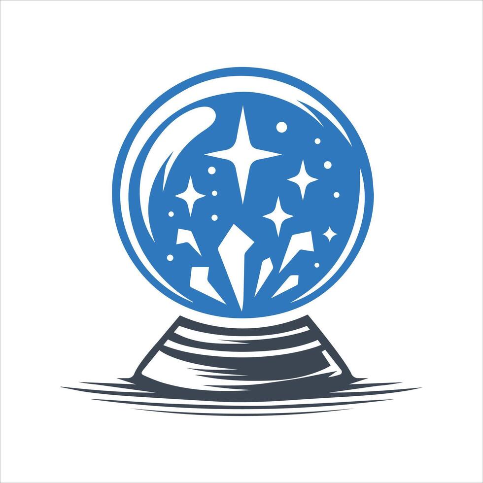 Crystal ball icon vector
