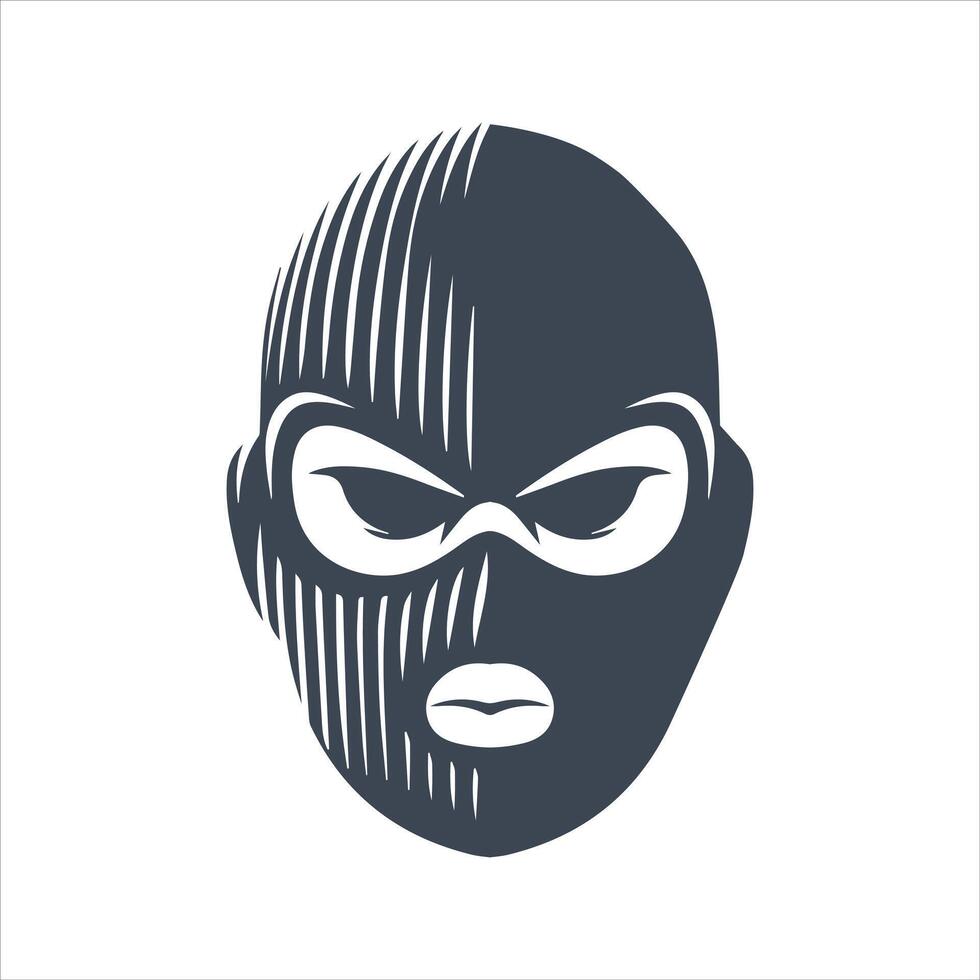 Bandit mask icon. Masks of criminals, bandits and mafia icon. Masks vector