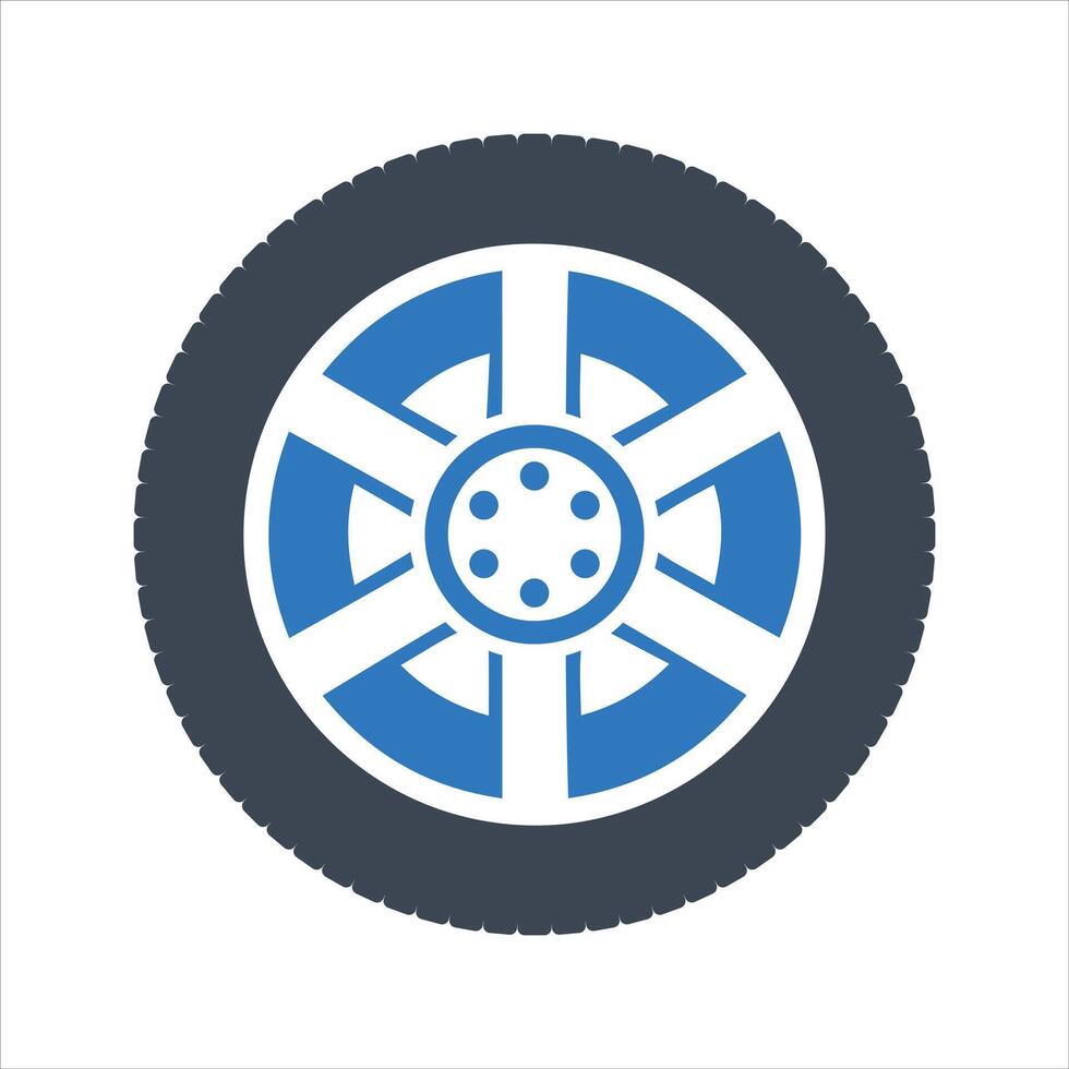 Tire icon. Vehicle tire icon vector