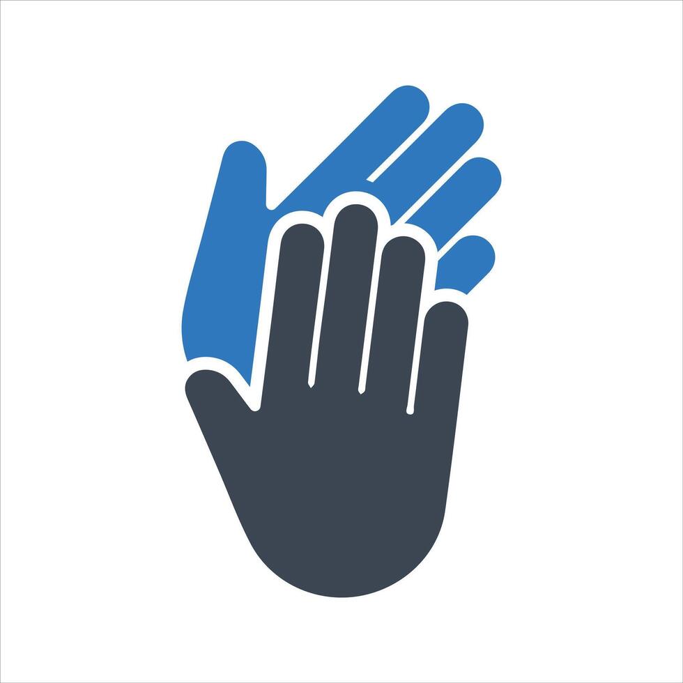 Applause icon. Hands clapping icon vector