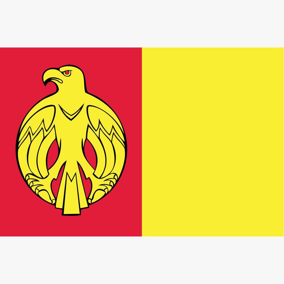 Flag of Kirovohrad region. vector