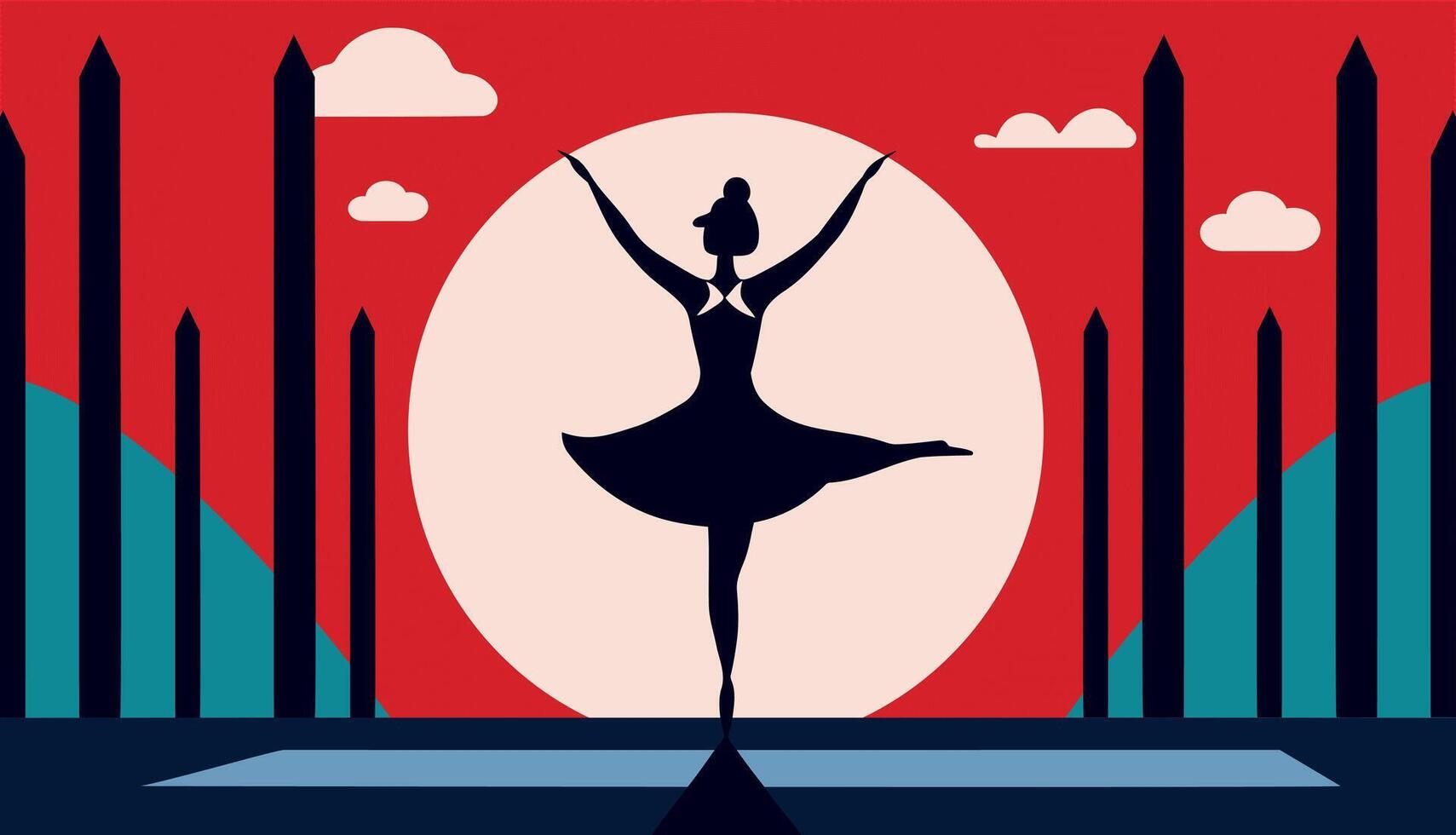 A poster for a performance called the ballet vector