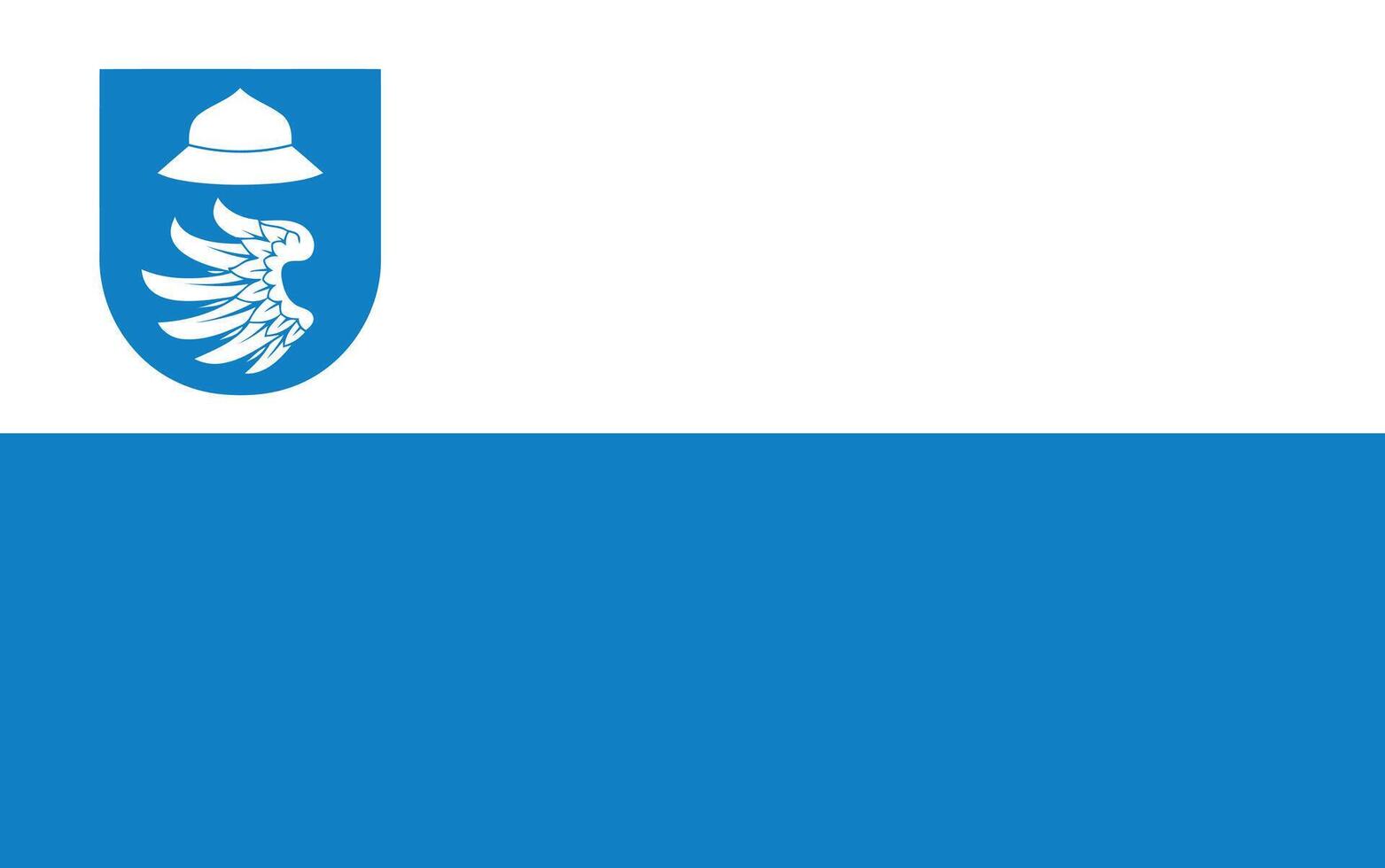 The of a Flag of the Klobutsky district. vector