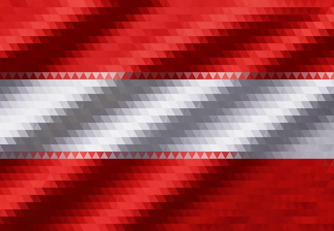 The Austria flag with folds vector