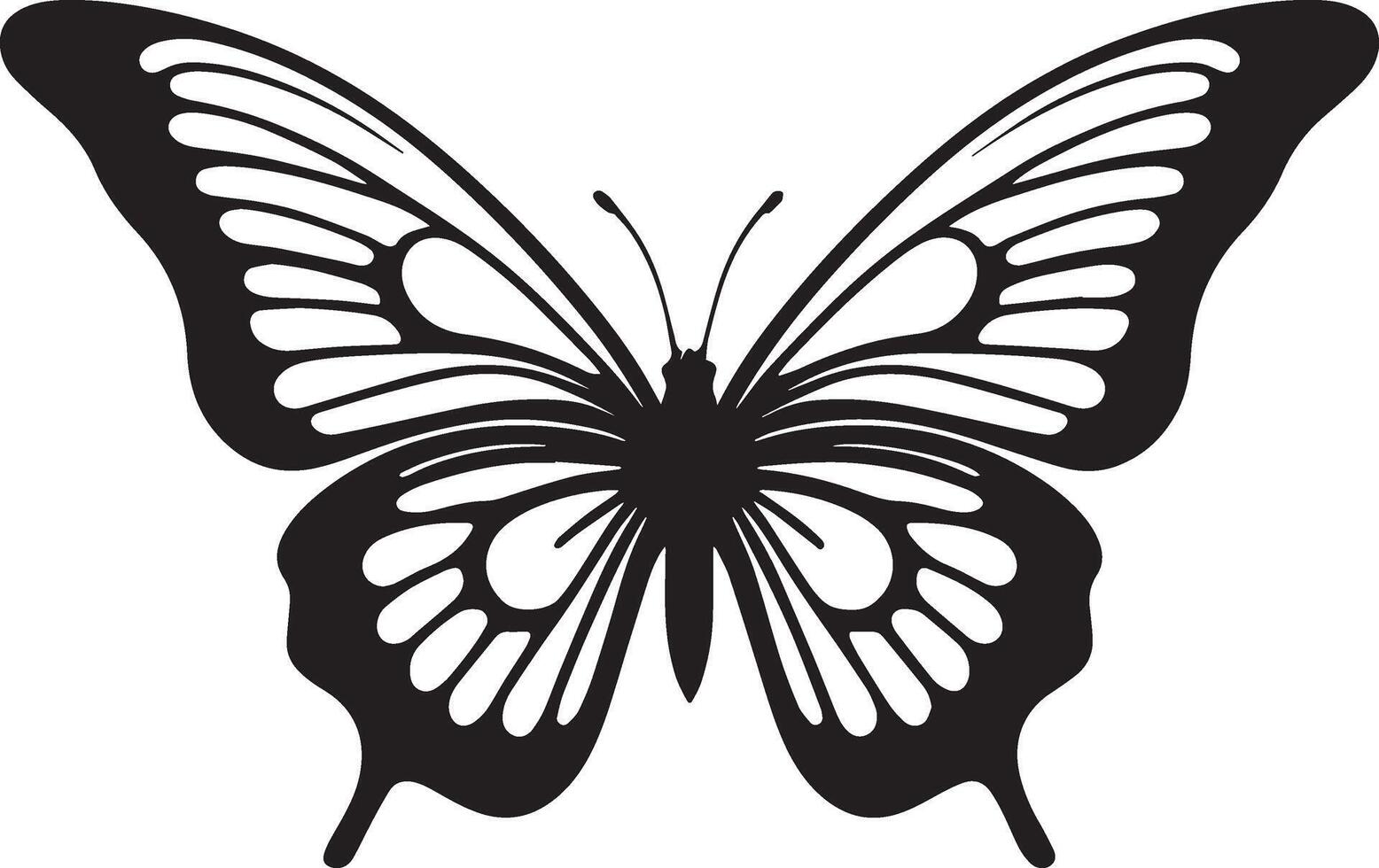 Butterfly clip art illustration sign vector
