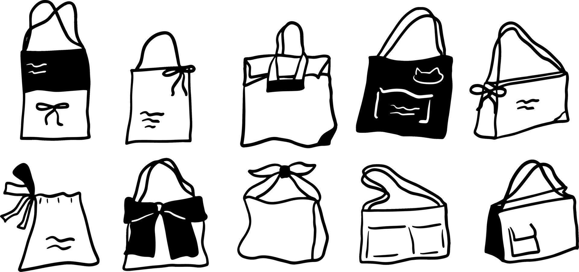Minimalist Bag Art for Fashion and Retail Lovers vector