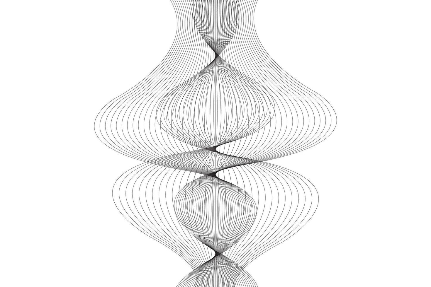 Background with abstract wavy form vector