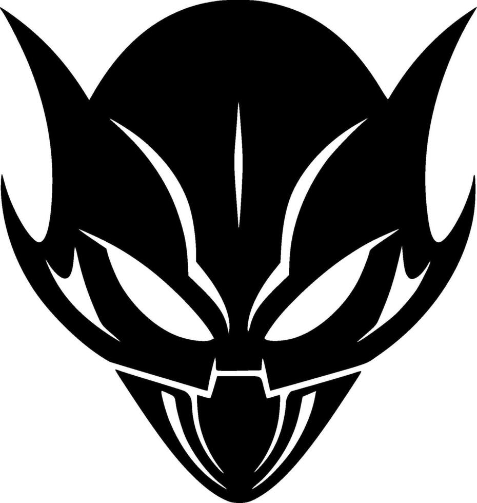 A black and white logo of a black and white cat vector