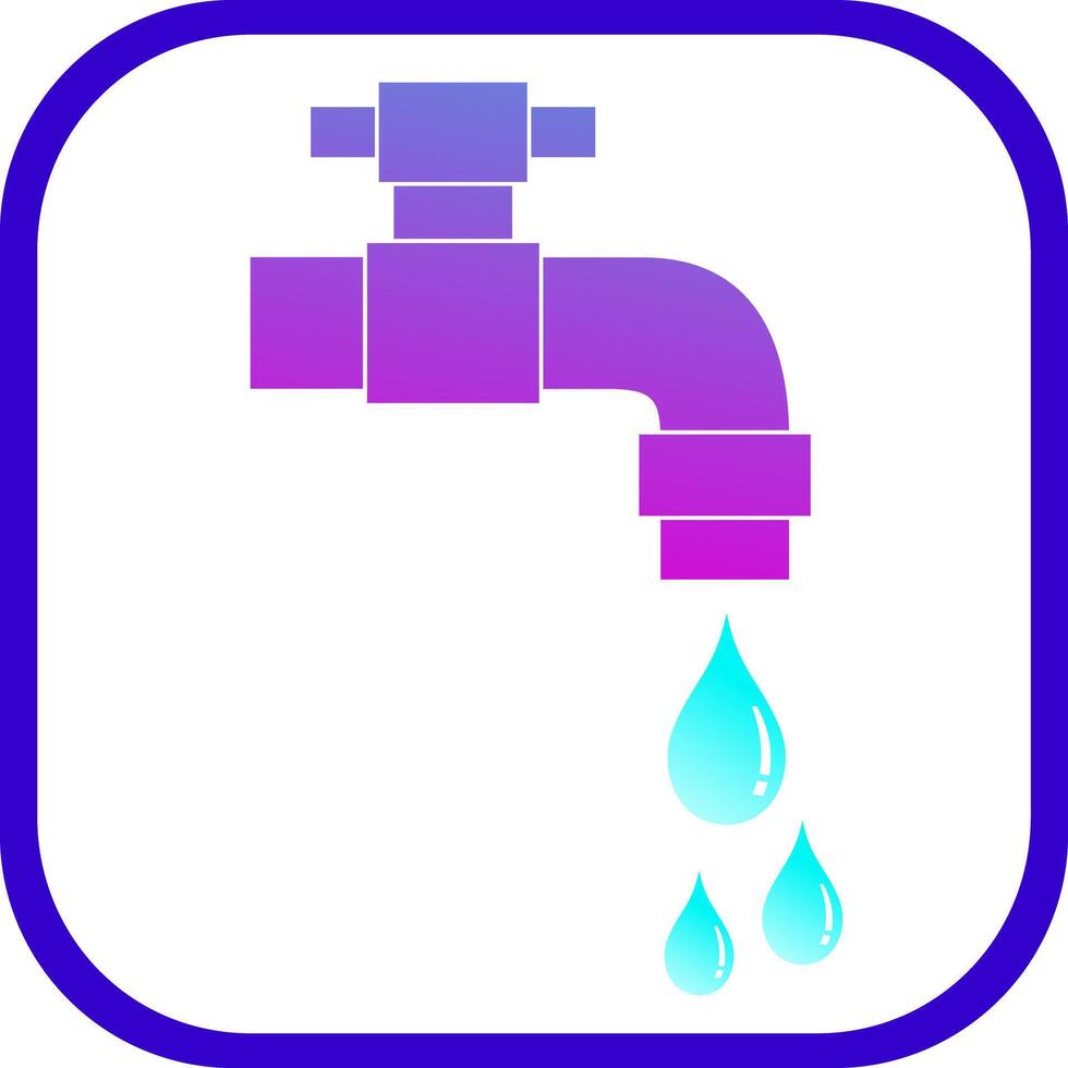 Water faucet icon vector