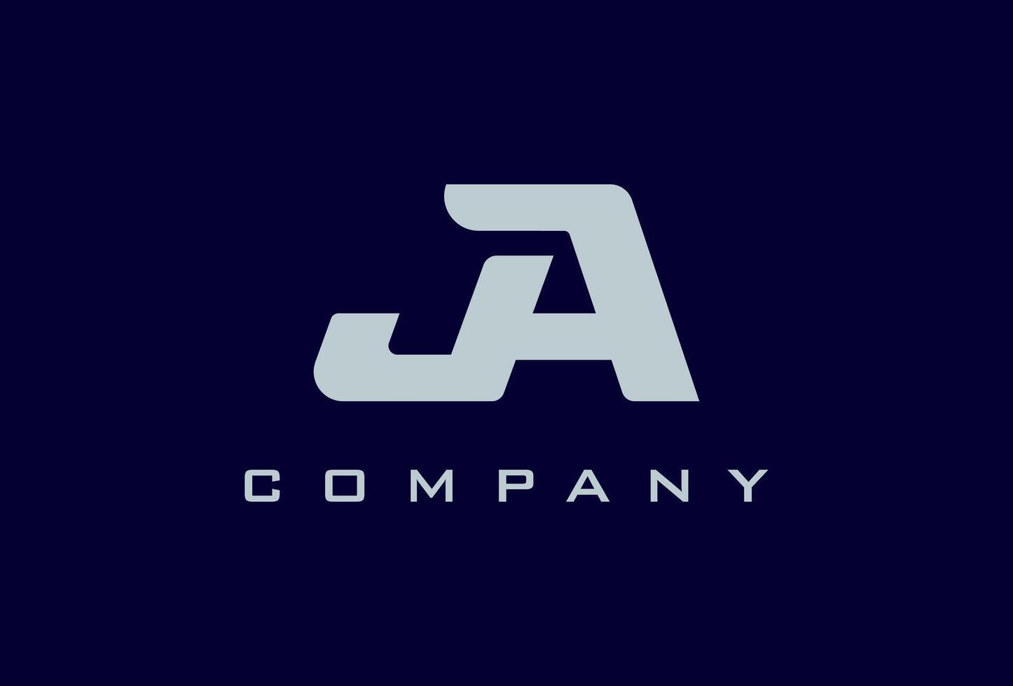 Initial Letter JA Logo, Letter J with A combination, suitable for brand and companys logo design, illustration.eps vector