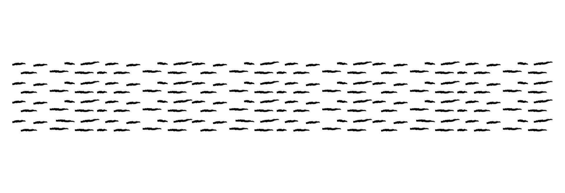 Slash line doodle border, diagonal lines. Divider strip Tilt strip geometric abstract border. Diagonal grid. Geometric dashed tape vector