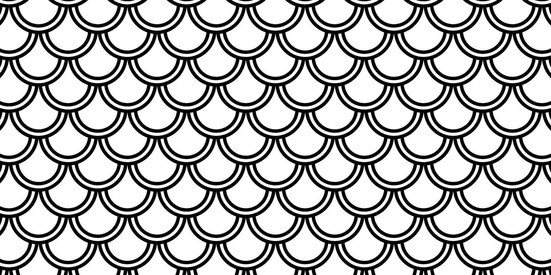 Black circle geometric pattern design vector